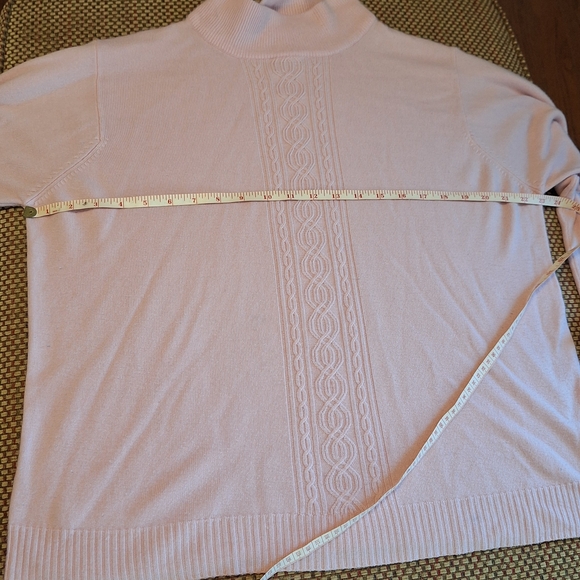 Dressbarn Soft Pink Cowl Neck Sweater - Picture 5 of 8